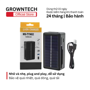 Bộ sạc pin đôi Aa/Aaa/37v Ms Tyn82 năng lượng mặt trời