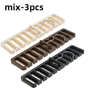 1-3pc Rotating Belt Tie Hanger Space-Saving Wardrobe Belt Organizer Multi-Functional Scarf Holder10 Card Slots Home Storage Tool