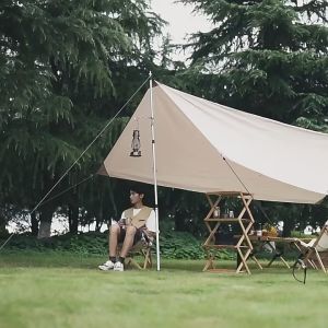 เสาร่มยืดหดอลูมิเนียมอัลลอยด์ ปรับความสูงได้ ป้องกันการลื่นและทนทานต่อการขูดขีด สำหรับเต็นท์