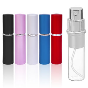 New 5ml Perfume Refill Bottle Sub-Bottling Spray Refillable Cosmetic Bottle Candy Color Aluminum Portable Travel Accessory