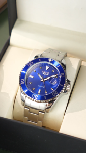 LIGE Fashion Watch Men 3ATM Removable Turntable Waterproof Calendar Steel Band Quartz Watch + Box