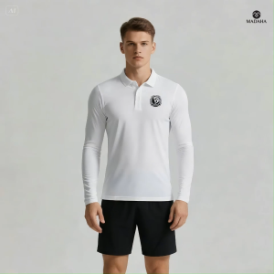 Madaha Polo shirt Dry Fit Kaos Kerah Lengan Panjang Jersey Olahraga Mountain Climbing Maven