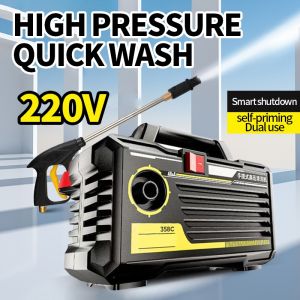 2500W High Pressure Washer Portable Car High Washer Washing Machine Power Spray Pressure Washer Cleaning Machine
