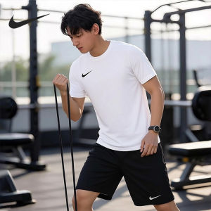 Nike | Bộ Áo Ngắn Tay và Quần Short Hút Ẩm cho Mùa Hè