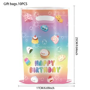 Hasbro | Cartoon Steamed Buns Gift Bag Birthday Party Decoration Goody Loots Candy Bag Package Baby Shower Dumpling Party Favors Supplies