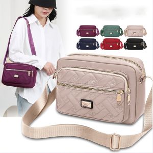 Womens Fashion Crossbody Bag Multi Layer Shoulder Bag Stylish Wallet Purse for Ladies