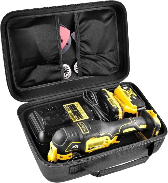 เคสเข้ากันได้กับ DEWALT 20V MAX XR Oscillating Multi-Tool DCS354B/ DCS356B, กล่องเก็บของขนาดใหญ่