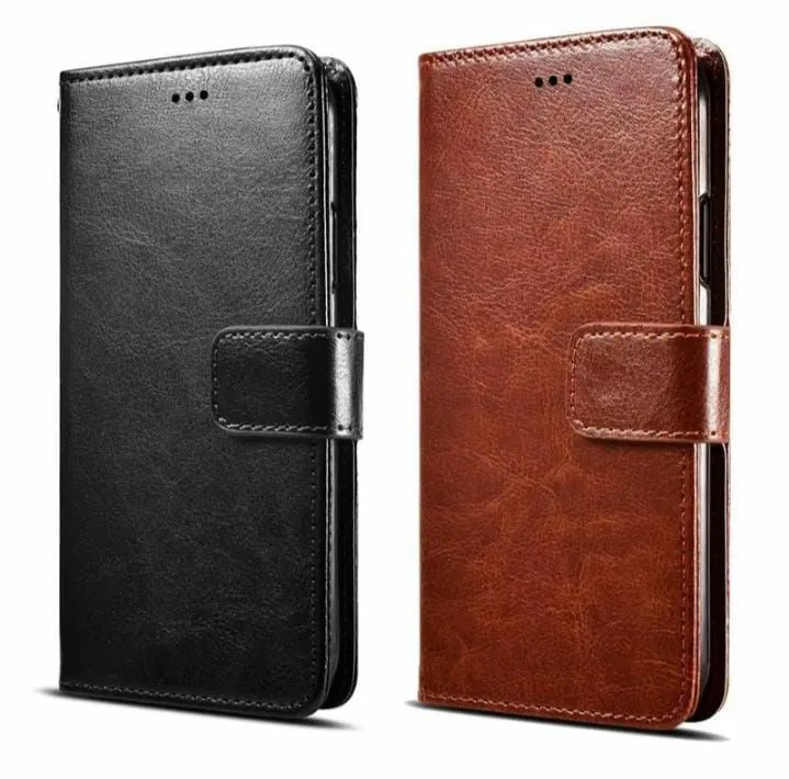 Case Untuk REALME C2 Flip Cover Wallet Leather Casing Dompet Kulit