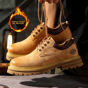 Soft Sole Large Size Men Autumn English Style Boots
