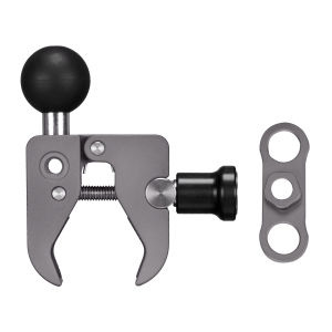 FANAUE Aluminum Alloy Handlebar Clamp Ball Head Base Anti-Theft Non-Slip Stable Suitable For Mobile Phone Sports Camera Bracket