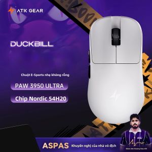Chuột Chơi Game Không Dây ATK DUCKBILL PAW3950Ultra Thiết Kế Thể Thao Điện Tử Công Thái Học 8000Hz Nhẹ 46g Lớp Phủ Làm Mát Như Băng Dành Cho Tay Phải
