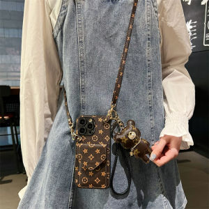 Huawei Pura70 Case with Card Holder Leather Phone Cover with Lanyard Coin Purse P50 Art Style Mobile Phone Protective Shell