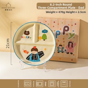 MODERN SWEETHOME | Family Use Sectioned Ceramic Plate