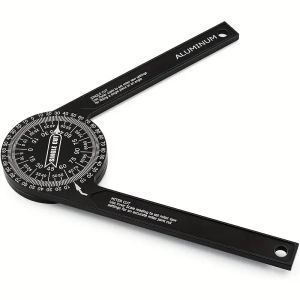 Miter Saw Protractor Aluminum Protractor Angle Finder Featuring Precision Laser-Inside/Outside Miter Angle Finder for Carpenters