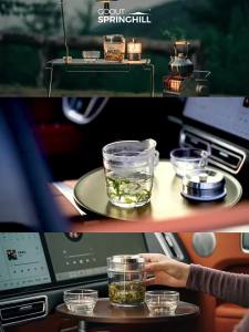 goout springhill | Portable Lightweight Double-layer Tea Set