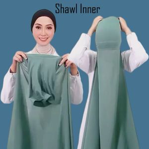 Shawl Inner Instant Chiffon | 10 Saat Siap Pakai