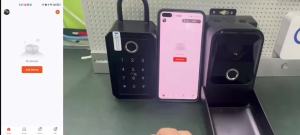 Waterproof TTlock Support Tuya App Fingerprint Bluetooth Key Box Application Remote Unlocking Wall Mounted Lock Box Safety Lock