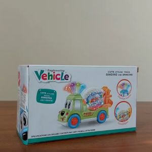 Mainan Edukasi Anak Mobil Truk Molen Semen Bersuara Berjalan LED