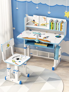 Study Table For Kids Boys&Girls Table Childrens Student Study Desk With Chair Set Combination Child Writing Desk