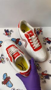 RAINGEL HASTAMA - Sneakers Lokal Warna Merah Blink