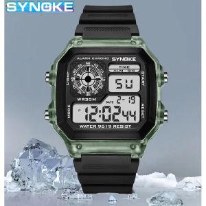 Synoke | SYNOKE Digital Watches Men Sports Luminous Multifunction Waterproof Women Wristwatch Outdoor and Running Student Seven Lights