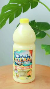 Real Clean Karbol Sereh Lemongrass Blossom Anti Bacterial - Pembersih Lantai Kamar Mandi Anti Bakteri Wangi Lemon & Sereh (BUNDLE+FREE) Karbol Sereh 5 Liter x 2 + FREE Sabun Cuci Piring 450 ml