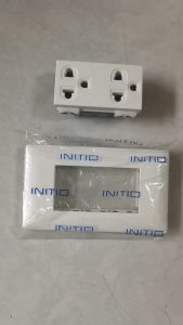 Panasonic INITIO ชุดปลั๊กกราวด์คู่พร้อมหน้ากาก WEGN6803 WEGN15929 สีขาว รุ่น อินนิชิโอ - Lazada