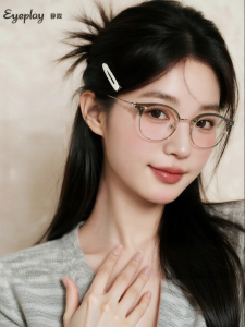 Cool Brown Elegant Korean-style Glasses Anti-blue Light Lens