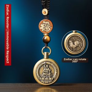 YD | Zodiac Sign and Buddha Charm Keychain Pendant