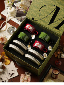 WUXIN | High Quality Elegant Retro Ceramic Coffee Cup Set