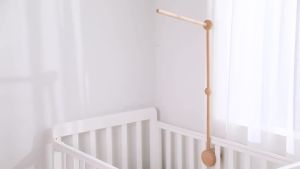 Baby Mobile Bed Bell Bracket Bed Bell Newborn Baby Toys Crib Mobiles Rattles Music Educational Toys Wooden Bed Bell Accessories