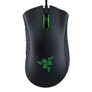 Razer | Razer DeathAdder Essential Gaming Mouse: 6400 DPI Optical Sensor 5 Programmable Buttons Mechanical Switches Rubber Side Grips