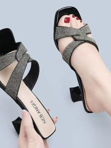 Dép Cao Gót Đế Dày Thời Trang Cho Nữ Mùa Hè 2025 Dép Cao Gót Đế Tròn Đế Cao Su Đế Xuồng Đế Bằng Đế Cao Su Đế Xuồng