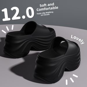 EVA Material Thick Bottom Beautiful Womens Slippers Summer Outdoor Wear Anti-Slip Deodorant Heightening Arch Support Sandals