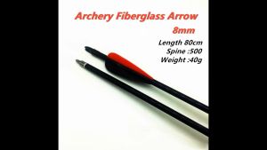 Cupid 12 Pcs Fiberglass Archery Arrow Screw-In Field Point Bow Arrow 8mm