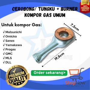 [MURMER] Cerobong dan Burner JAPAN alumunium kompor RRT SRY Dll