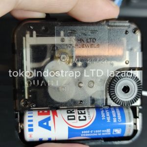 mesin jam dinding skp sweep model baut bonus batrai dan jarum