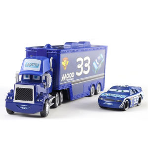 Takara Tomy | Disney Cars Diecast Lightning McQueen No: 79 No: 86 Alloy Car Container Truck Set Model Car Die Casting Kids Birthday Gifts Toys
