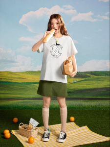 Gbiaior | Printed Loose Lazy Versatile Crew-neck T-shirt