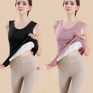 MiiOW | Áo ba lỗ lót lông cừu nữ MiiOW Cat Person Warmth Invisible Vest Autumn Winter 2025 New Style Lót lông cừu liền mạch Áo lót mặc trong