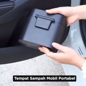 Tempat Sampah Mobil Logo: Organizer Tong Sampah Mobil Mini Universal