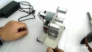 Si Fang | SI FANG Electric Belt Sander Grinder Polishing Machine with 10 Sanding Belts 7 Gear Speed Adjustment for DIY Engraving
