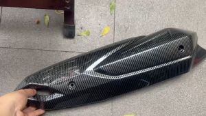 Ốp pô Bát pô Chê pô cacbon xe NVX 155c đời 2017-2020 và 2021-2024 Giá chưa bao gồm ốc gắn kèm theo.