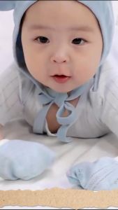 0 - 2Y Newborn Baby Hand Protection Mittens Breathable Cotton Gloves Hand Protection