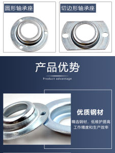 round Steel Plate Stamping Bearing Housing Plane Bearing Base 6202 6203 6204 6205 6206 Iron Material from China