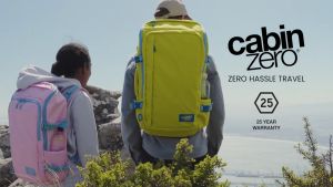 CabinZero ADV Pro 42L Cabin Backpack – Water-Resistant Adventure Carry-On Bag with Laptop Sleeve Stowaway Straps & Global Tracker – Lightweight Travel & Hiking Bag