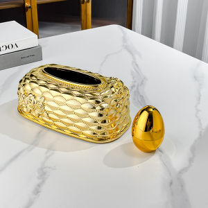 Elegant European Style Tissue Box for Living Room Hotel Coffee Table Drawer Type Plastic Decorative Napkin Holder Home Decor
