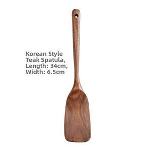 FENGHONGTAO | Korean Wooden Cooking Spatula For Non-Stick Pans