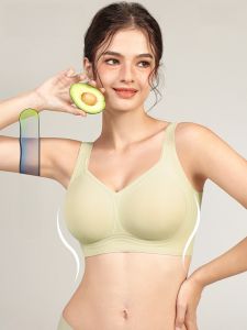 JIXIA | Seasonal Underwear Thin Womens Invisible Jelly Strip Bra Reduces Chest Size Supports Young Females Full Cup V-Neck Wireless