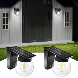 Landscape Lamp E27 Bulb Light Solar Lighting Wall Lamp Waterproof Landscape Street Garage Garden Pathway Porch Granary Outdoor